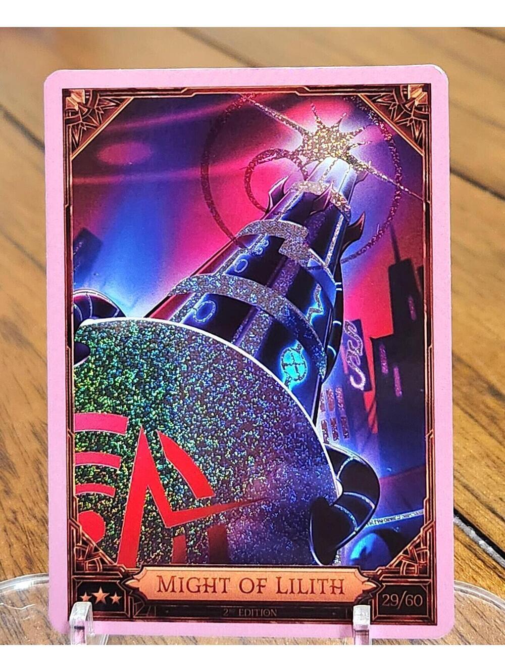 Might Of Lilith foil trading card  - Hazbin Hotel